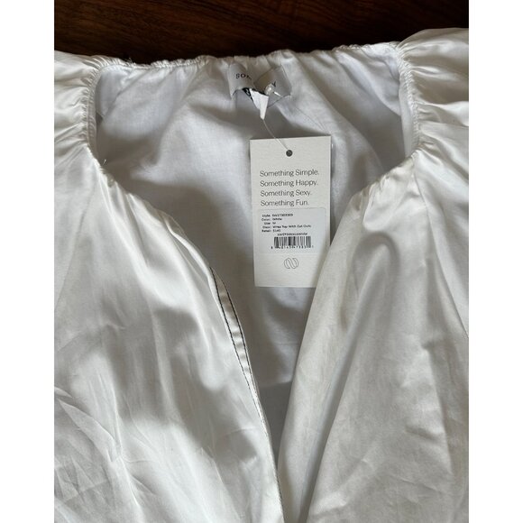 NWT Something Navy Wrap Top with Cut Outs Size Medium - Picture 4 of 7